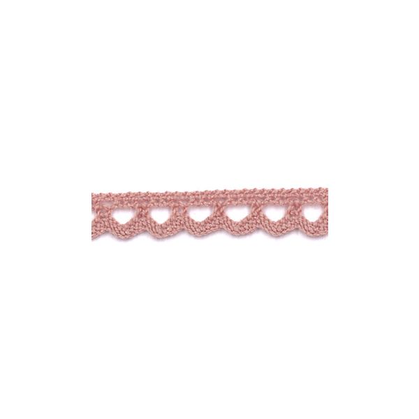 Dentelle Galon Coton Frou-Frou 8mm Rose poudré 1703-8-45 petite image