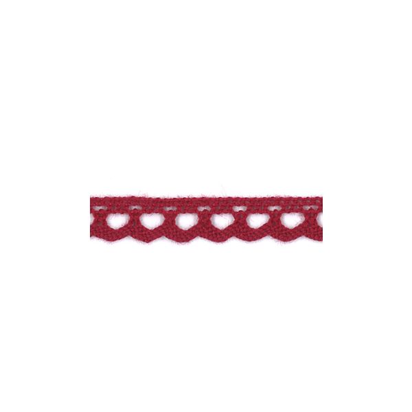 Dentelle Galon Coton Frou-Frou 8mm Bordeaux glamour 1703-8-52 petite image