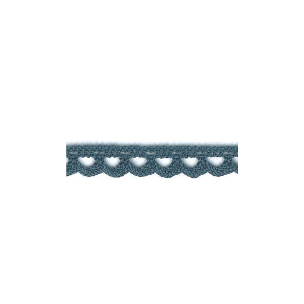 Dentelle Galon Coton Frou-Frou 8mm Bleu Gris 1703-8-7 petite image
