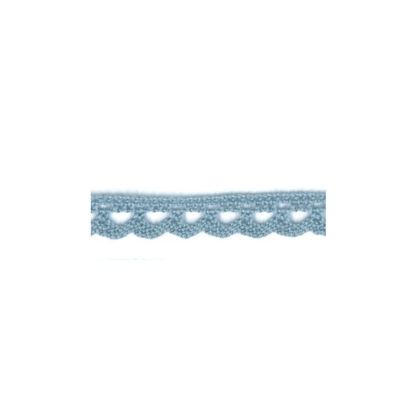 Dentelle Galon Coton Frou-Frou 8mm Bleu layette 1703-8-8 petite image