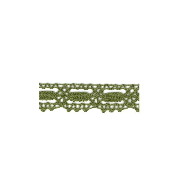Dentelle Galon Coton Frou-Frou 19mm Kaki 1704-19-19 image