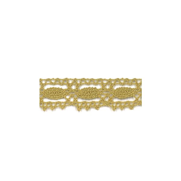 Dentelle Galon Coton Frou-Frou 19mm Moutarde 1704-19-34 petite image