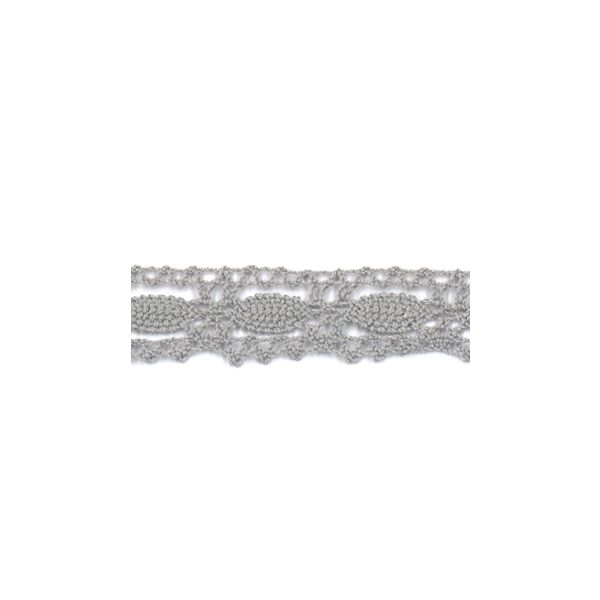 Dentelle Galon Coton Frou-Frou 19mm Gris perle 1704-19-36 petite image