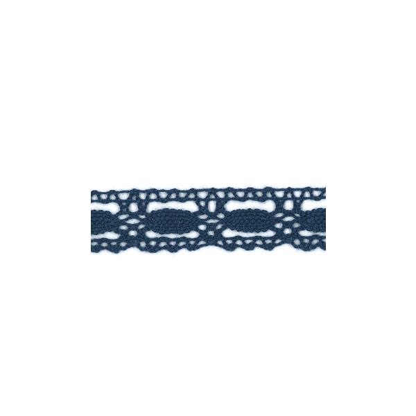 Dentelle Galon Coton Frou-Frou 19mm Bleu foncé 1704-19-4 petite image