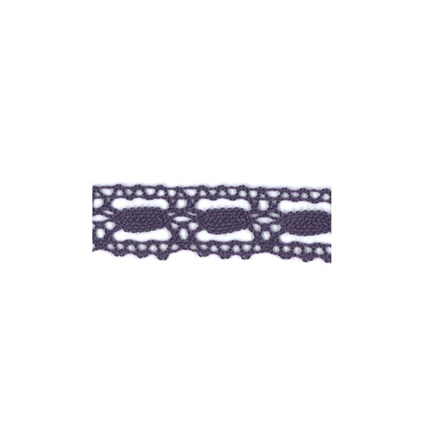 Dentelle Galon Coton Frou-Frou 19mm Myrtille 1704-19-48 petite image