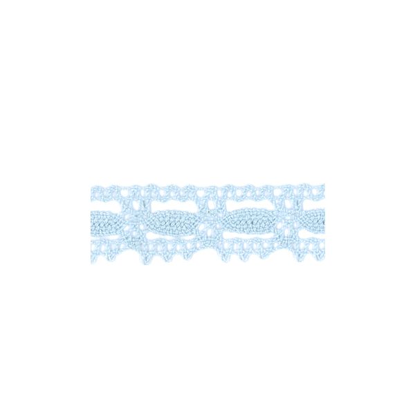 Dentelle Galon Coton Frou-Frou 19mm Bleu layette 1704-19-8 petite image