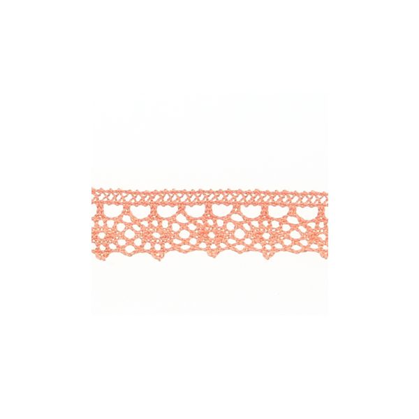 Dentelle Galon Fantaisie Coton Frou-Frou 12mm Corail 1785-0-16 petite image