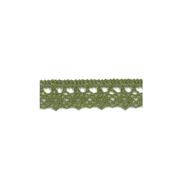 Dentelle Galon Fantaisie Coton Frou-Frou 12mm Kaki 1785-0-19 petite image