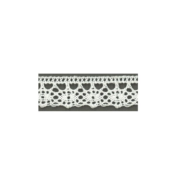 Dentelle Galon Fantaisie Coton Frou-Frou 12mm Blanc 1785-0-2 petite image