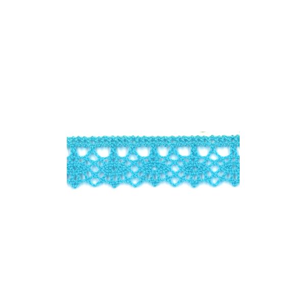 Dentelle Galon Fantaisie Coton Frou-Frou 12mm Turquoise 1785-0-24 petite image