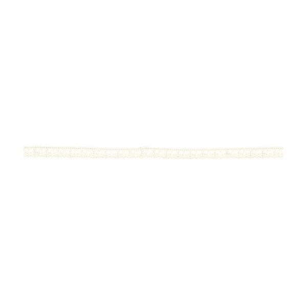 Dentelle Galon Fantaisie Coton Frou-Frou 12mm Blanc cassé 1785-0-3 image
