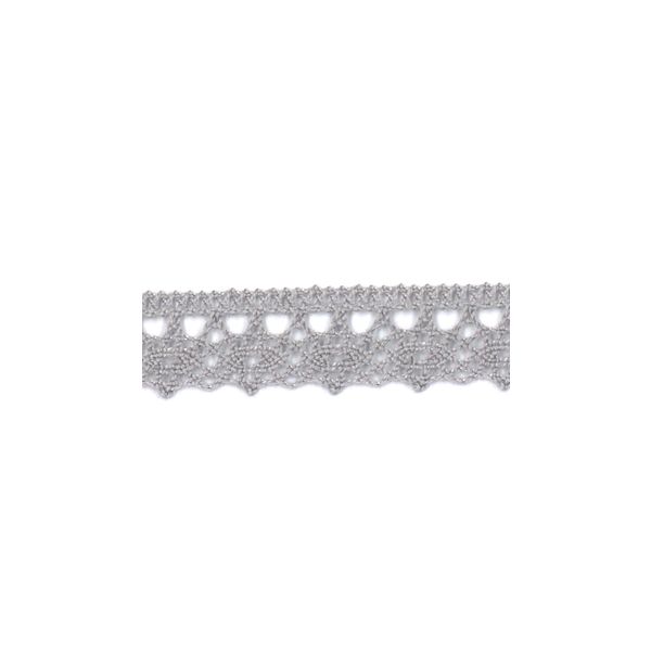 Dentelle Galon Fantaisie Coton Frou-Frou 12mm Gris perle 1785-0-36 petite image