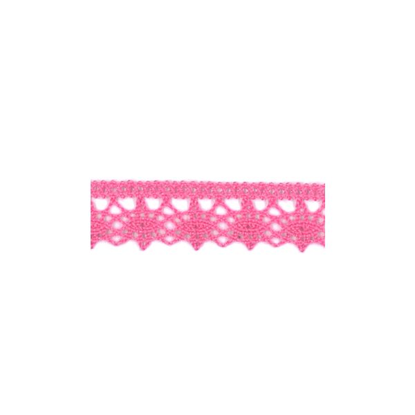 Dentelle Galon Fantaisie Coton Frou-Frou 12mm Rose 1785-0-46 petite image