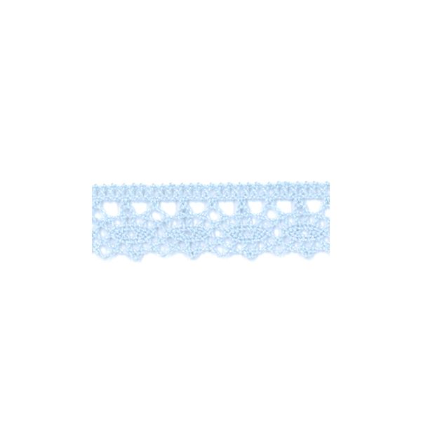 Dentelle Galon Fantaisie Coton Frou-Frou 12mm Bleu layette 1785-0-8 petite image