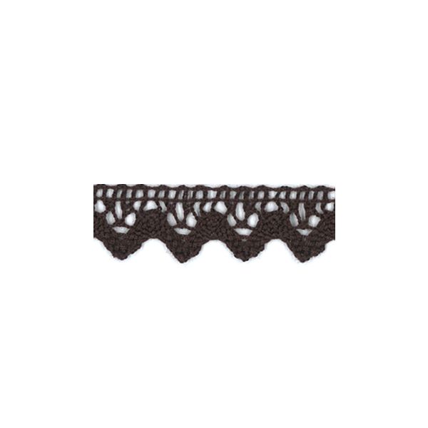 Dentelle Galon Coton Frou-Frou 12mm Chocolat 1786-0-26 petite image
