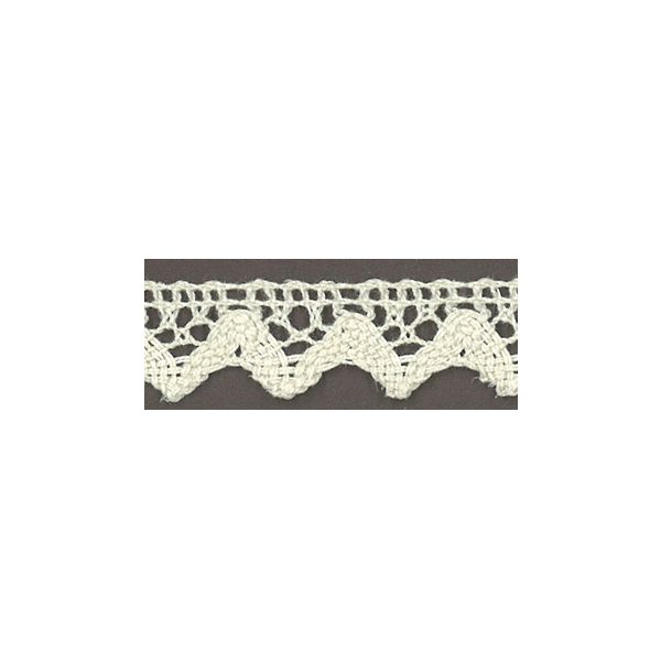 Dentelle Galon Coton Frou-Frou 12mm Blanc cassé 1786-0-3 petite image