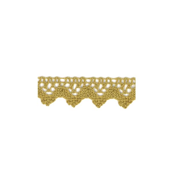 Dentelle Galon Coton Frou-Frou 12mm Moutarde 1786-0-34 petite image