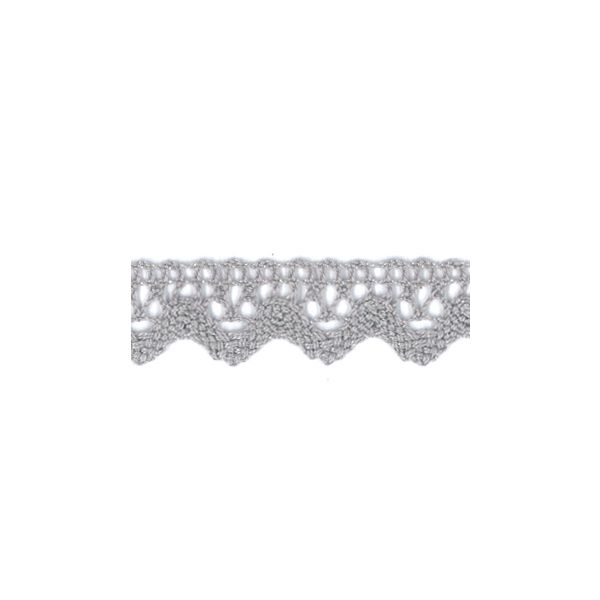 Dentelle Galon Coton Frou-Frou 12mm Gris perle 1786-0-36 petite image