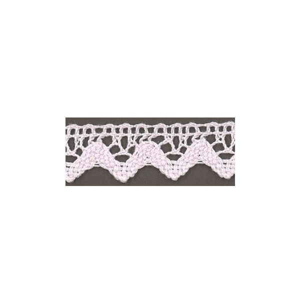 Dentelle Galon Coton Frou-Frou 12mm Rose clair 1786-0-42 petite image