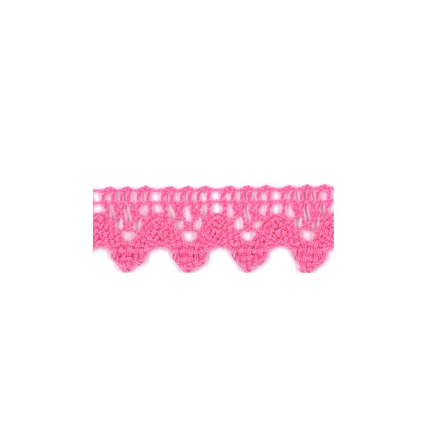 Dentelle Galon Coton Frou-Frou 12mm Rose 1786-0-46 petite image