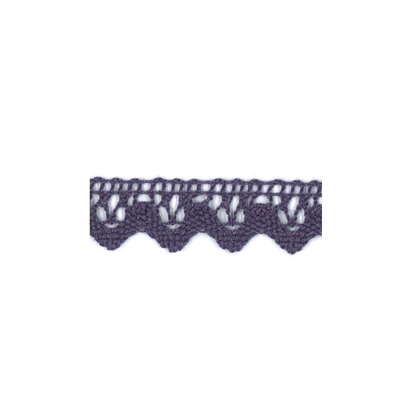 Dentelle Galon Coton Frou-Frou 12mm Myrtille 1786-0-48 petite image