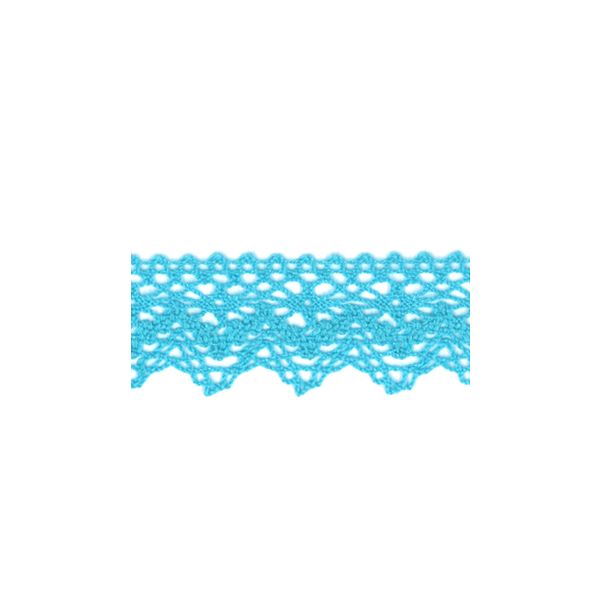 Dentelle Galon Coton Frou-Frou 25mm Turquoise 1787-0-24 petite image