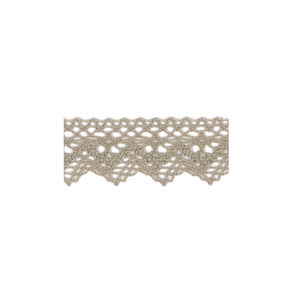 Dentelle Galon Coton Frou-Frou 25mm Beige clair 1787-0-32 petite image
