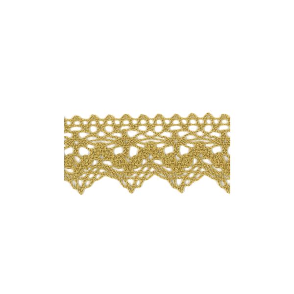 Dentelle Galon Coton Frou-Frou 25mm Moutarde 1787-0-34 petite image