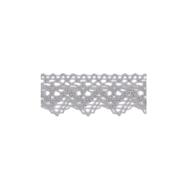 Dentelle Galon Coton Frou-Frou 25mm Gris perle 1787-0-36 petite image