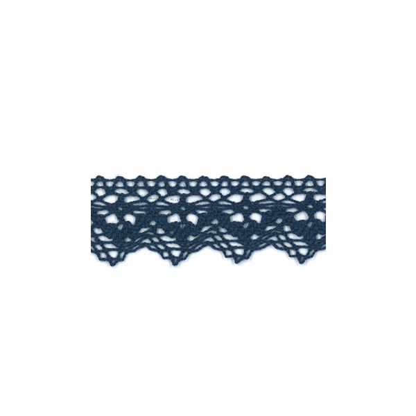 Dentelle Galon Coton Frou-Frou 25mm Bleu foncé 1787-0-4 petite image