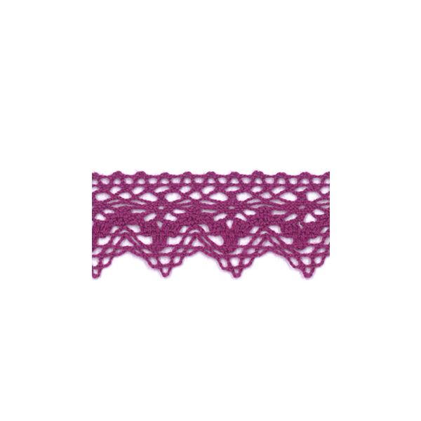 Dentelle Galon Coton Frou-Frou 25mm Rose prune 1787-0-47 petite image