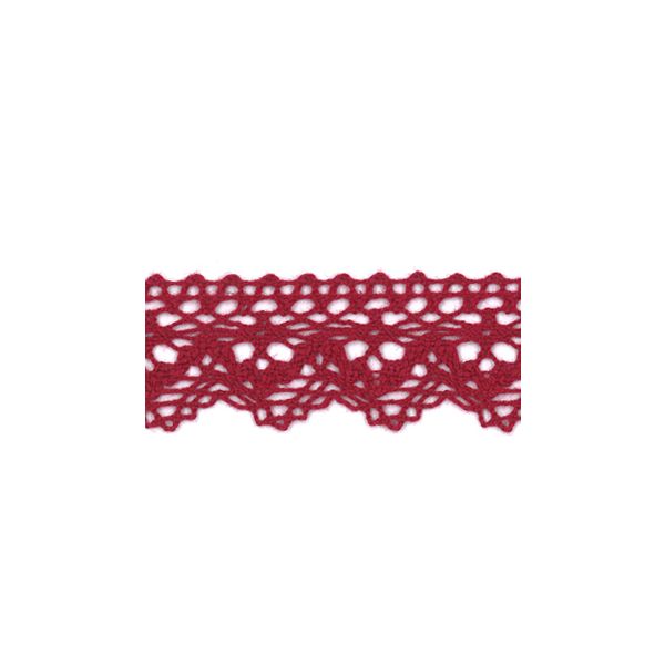 Dentelle Galon Coton Frou-Frou 25mm Bordeaux glamour 1787-0-52 petite image