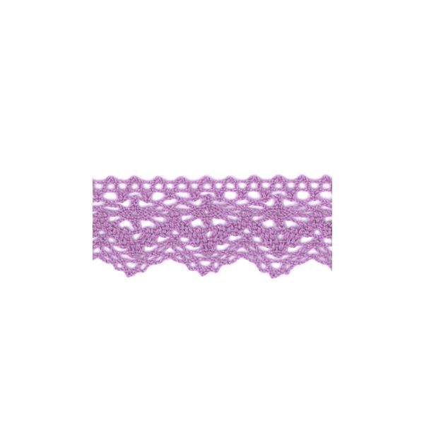 Dentelle Galon Coton Frou-Frou 25mm Violet clair 1787-0-60 petite image