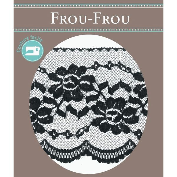 Dentelle Tulle Polyester Frou-Frou 120mm Tulle Noir 1820-120-1 image