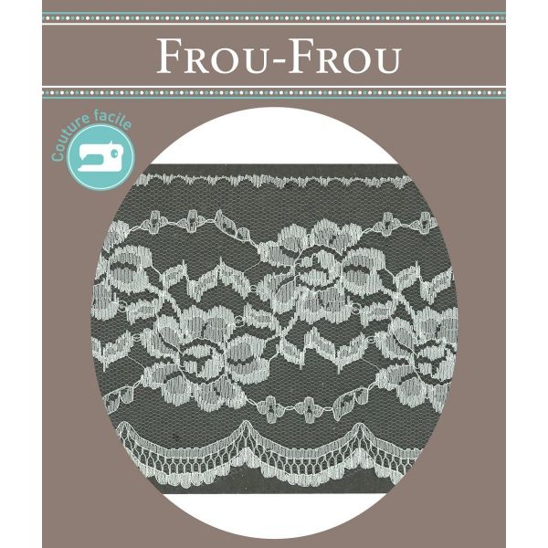 Dentelle Tulle Polyester Frou-Frou 120mm Tulle Blanc cassé 1820-120-3 image