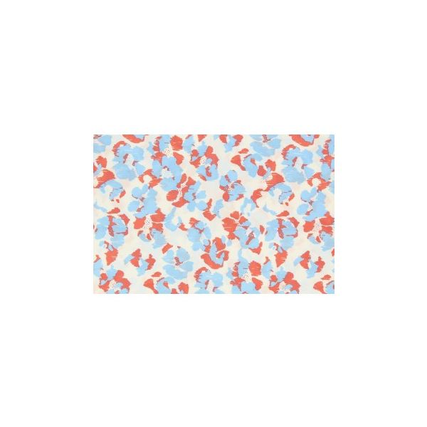TISSU FROU-FROU BLOSSOM GAMME EMPREINTES CORAIL Bleu 2703-0-4 image