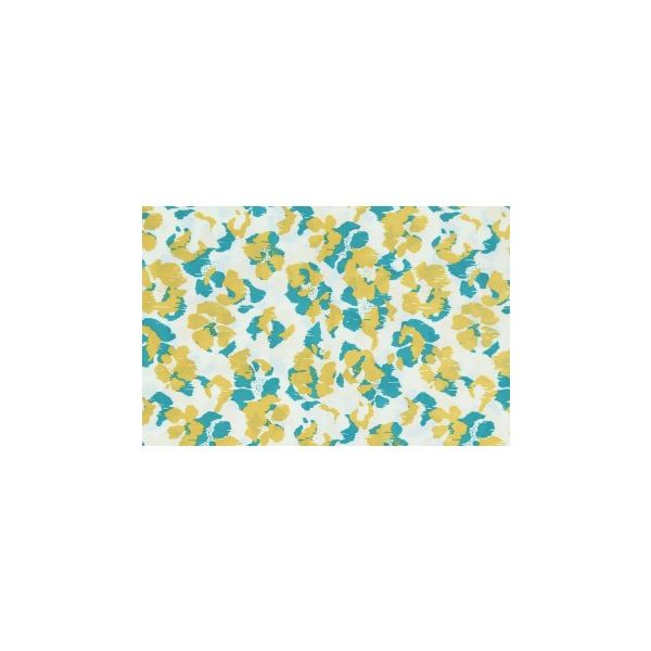 TISSU FROU-FROU BLOSSOM GAMME EMPREINTES Turquoise foncé Bleu 2703-0-5 image
