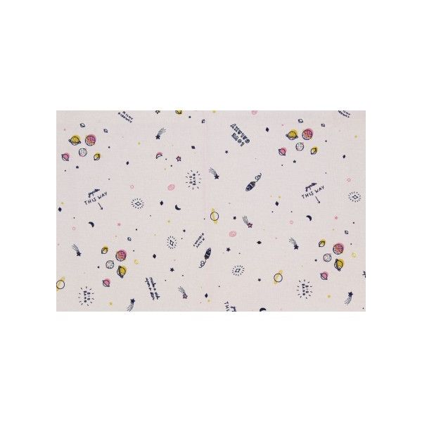 TISSU FROU-FROU PETIT FROU-FROU DANS L'ESPACE Rose clair 2706-0-3 image