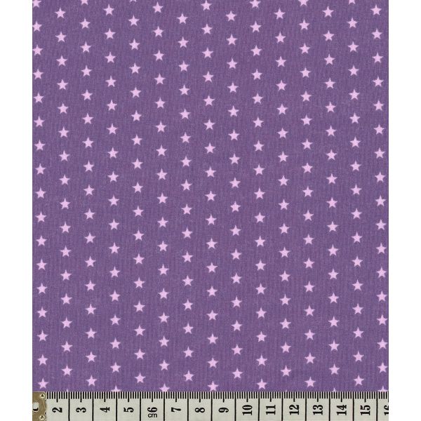 TISSU FROU-FROU ETOILES LAVANDE ROSEE FONCE 2900-0-105 image