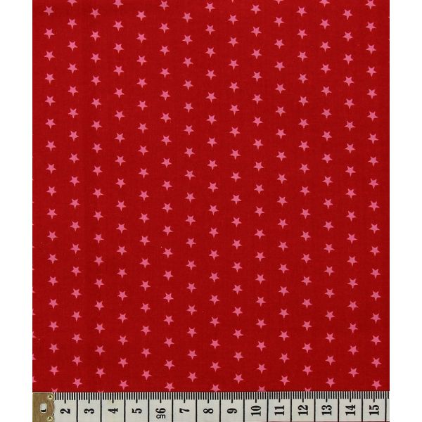 TISSU FROU-FROU ETOILES RUBIS ECLATANT FONCE 2900-0-108 image