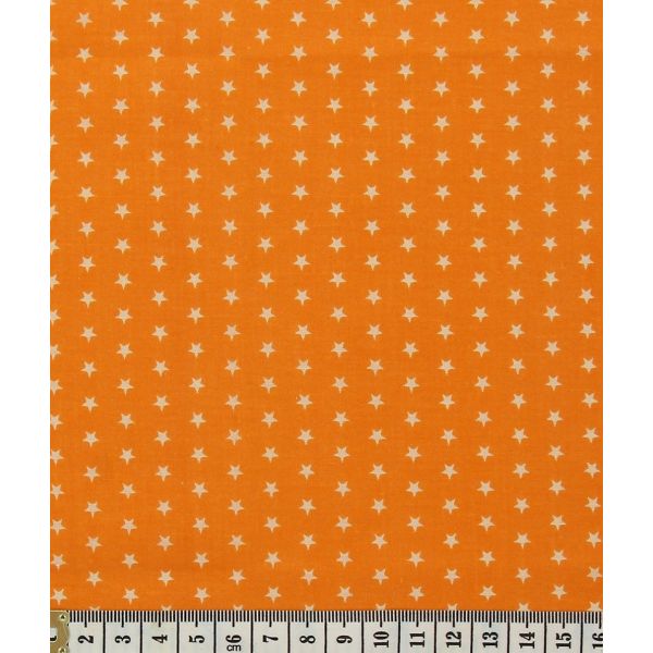 TISSU FROU-FROU ETOILES Orange FONCE 2900-0-109 image