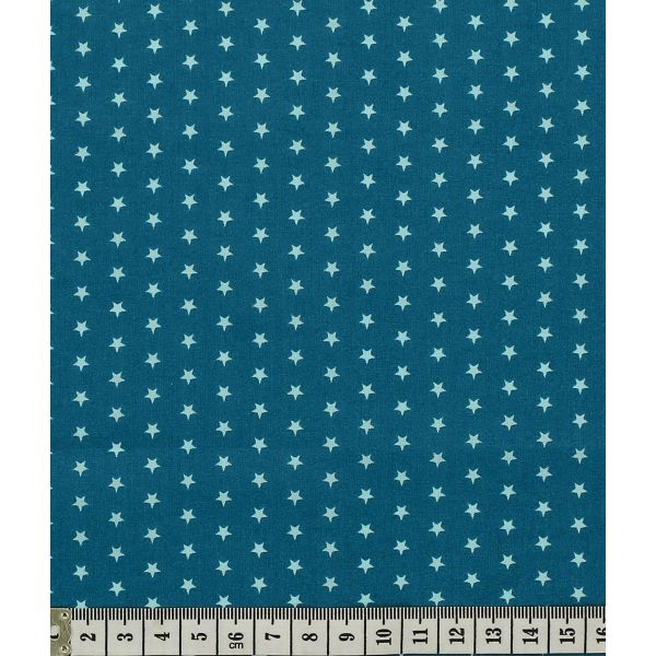 TISSU FROU-FROU ETOILES Turquoise foncé FONCE 2900-0-111 image