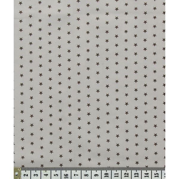 TISSU FROU-FROU ETOILES TAUPE CLAIR 2900-0-301 image