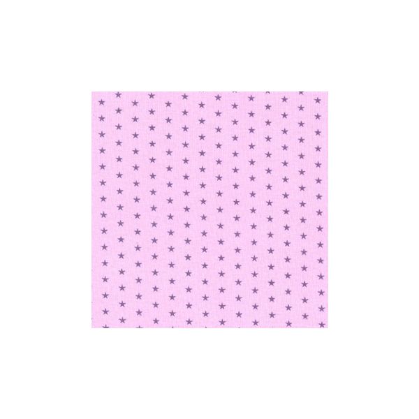 TISSU FROU-FROU ETOILES LAVANDE ROSEE CLAIR 2900-0-305 petite image