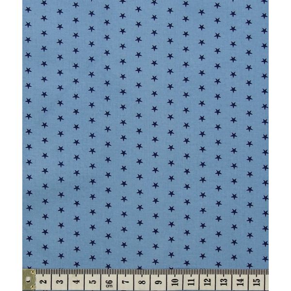 TISSU FROU-FROU ETOILES Bleu foncé CLAIR 2900-0-310 image