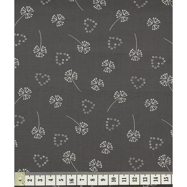 TISSU FROU-FROU ODONATA Coeur Gris foncé 2902-0-202 image