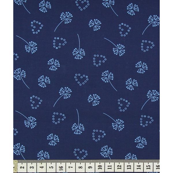 TISSU FROU-FROU ODONATA Coeur Bleu foncé 2902-0-210 image