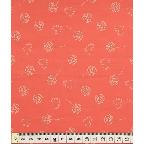 TISSU FROU-FROU ODONATA Coeur CORAIL 2902-0-216 image
