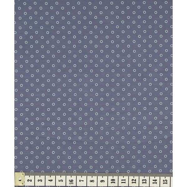 TISSU FROU-FROU ODONATA pois ARDOISE CENDREE 2902-0-403 image