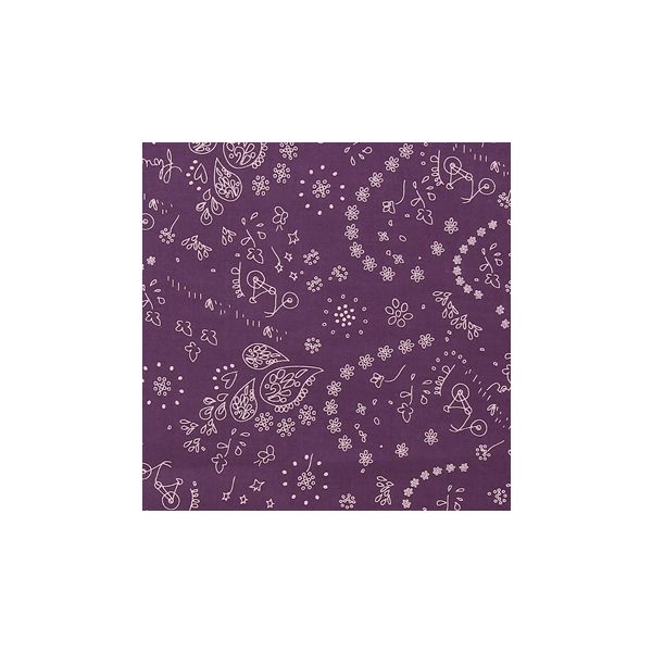 TISSU FROU-FROU A BICYCLETTE Violet foncé 2903-0-506 petite image